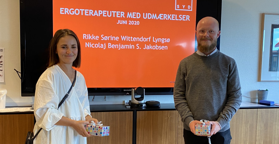 To ergoterapeutstuderende fra UC SYD får særlig pris for deres bachelor To ergoterapeutstuderende fra UC SYD får særlig pris for deres bachelor